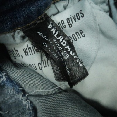 Valabasas Jeans Mens 28x32 Light Blue Distressed Ripped Skinny