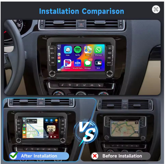 Autoradio Android pour VW Passat idéal pour voyager connecté avec le GPS Carplay sans fil
