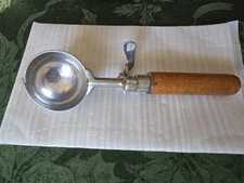 Antique Arnold No 50 Nickel Plated Ice cream Scoop Pat Feb. 1, 1927