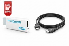 Wii to HDMI Wii2HDMI Full HD Converter Audio Output Adapter TV  HDMI Cord