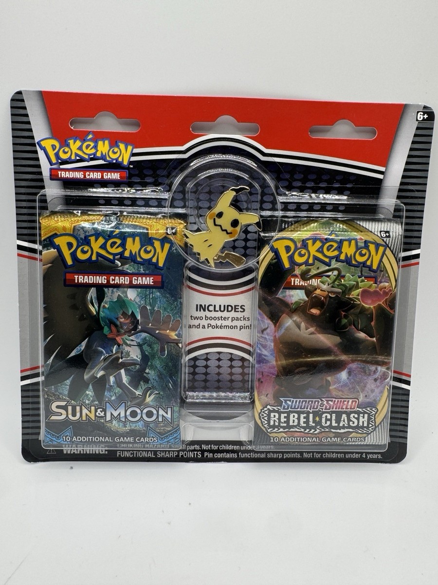 Pokémon TCG Sword & Shield Rebel Clash & Sun & Moon Packs with