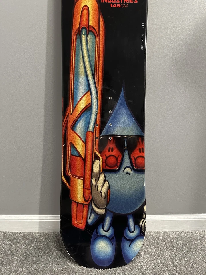 Snowboard de 145 cm World Industries vintage de los años 90 para hombre - SOLO TABLA Foto 3 de 4