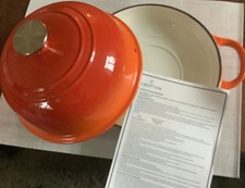 Gusseisen Topf, Brotbackform, 2L, Emaille, induction,  18,8 cm rot