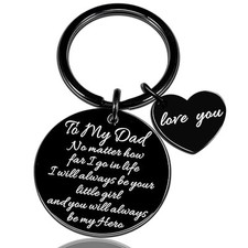 Fathers Day Dads Gifts For Dad From Daughter Men Keychain For Men Dads