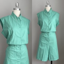 Vintage 1970's NOS Deadstock Champion Gym Phys Ed Romper Shorts Playsuit L