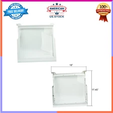 Refrigerator Glass Shelf Replacement Fit W10276341 WPW10276341 AP6018409