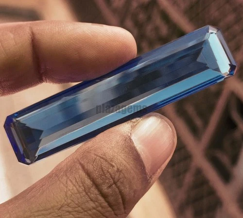 95 Ct Natural Ceylon Blue Sapphire  Certified Flawless Loose Gemstone