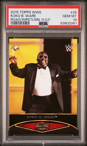2015 Topps WWE Road Wrestlemania Hof #25 Koko B. Ware Pop 1 PSA 10 - Bild 1 von 2