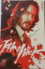 John Wick KEANU REEVES Signed Photo 11x17" - COA Included