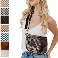 Pretty Simple Westlyn Woven Crossbody Bum Bag Purse