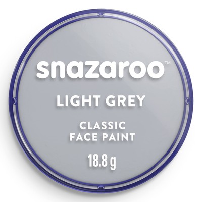Snazaroo Classic Face and Body Paint, 18ml, Light Grey, 6 Fl Oz