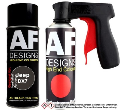 Spraydosen Griff Set für Jeep DX7 Black Basislack Klarlack Handgriff Pistolengri