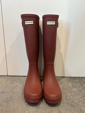 Image of Hunter Wellies Tall / Red / Side Adjustable / UK 6. H EU 40 / Brand New