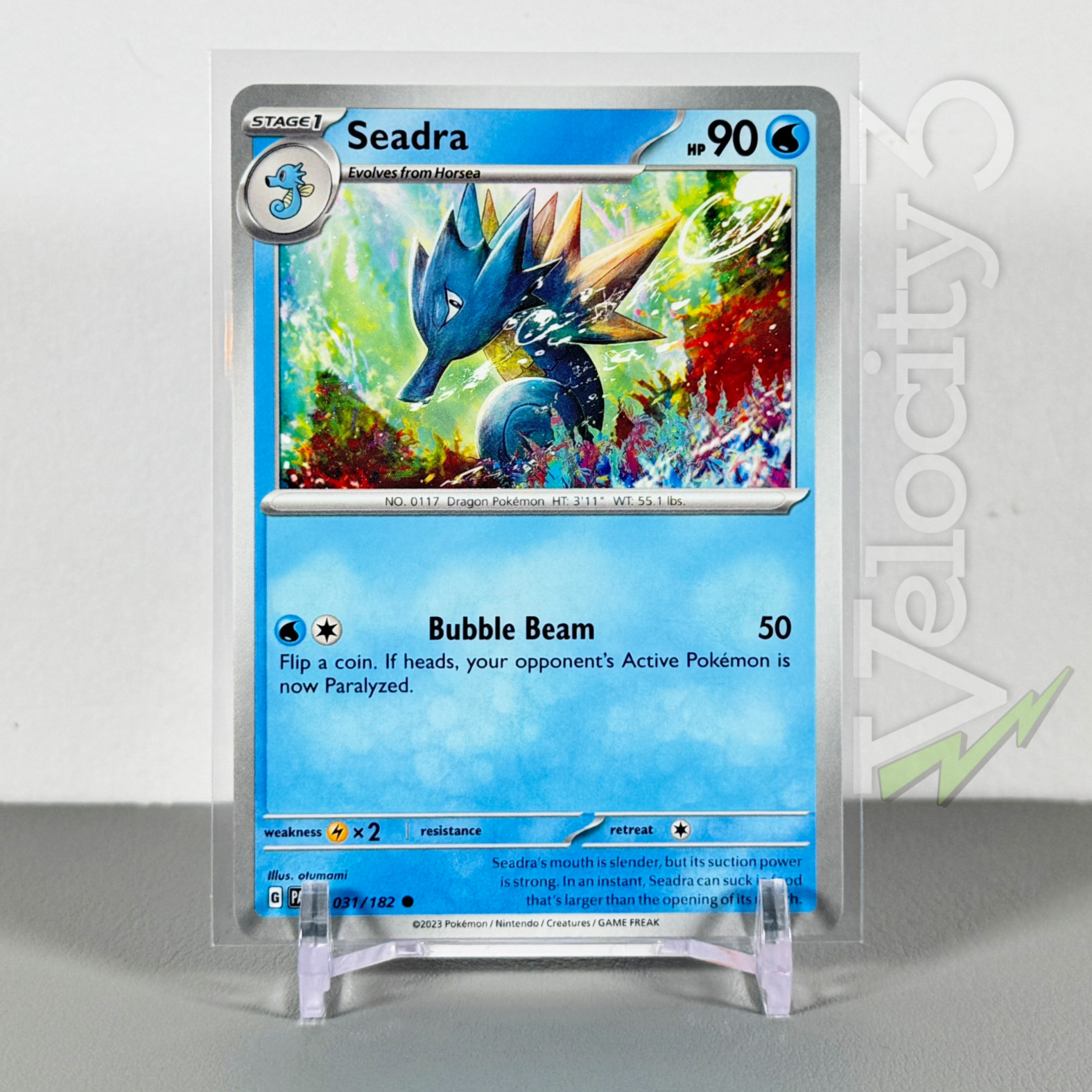 Pokemon TCG Card - Seadra 31/182 Common | 2023 Paradox Rift | NM/Mint