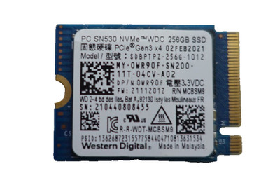 Dell 0WR90F Western Digital M.2 NVMe SSD SN530, 2230, 256GB, SMART gut 99%