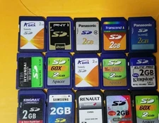 Lot of 20 2GB SDXC MEMORY SD CARD SDHC CAM
