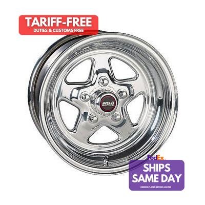 Weld 96-510278, One Polished Aluminum 15 X 10In. Pro Star 5 X 4.75In. 4.5In. Bs - Picture 1 of 9