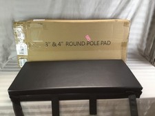 Vanci Pole Padding Outdoor Basketball 3  - 4  3-4 Inch Pad Wrap Around Black