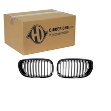 DIEDERICHS KÜHLERGRILL NIEREN SCHWARZ GLANZ passend für BMW E46 COUPE CABRIO FL