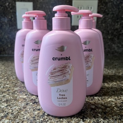 Dove Crumbl Limited Edtion Liquid Hand Soap Tres Leche, 12 fl oz (LOT OF 5)
