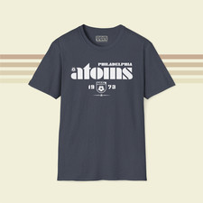 Philadelphia Atoms 1973 Logo NASL Soccer TRI-BLEND Royal Heather Tee Shirt