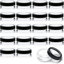 15PCS 10ml Travel Loose Powder Containers Refillable Sifter Compact Jars