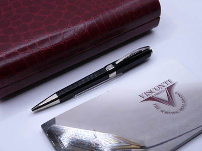 Visconti OPERA Black Guilloche - Kugelschreiber  