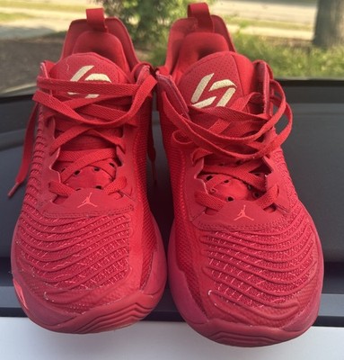 Jordan Luka 1 Men s Sz 10 Mid Top Lace-Up Sneakers,  Red Mesh Upper Sneaker