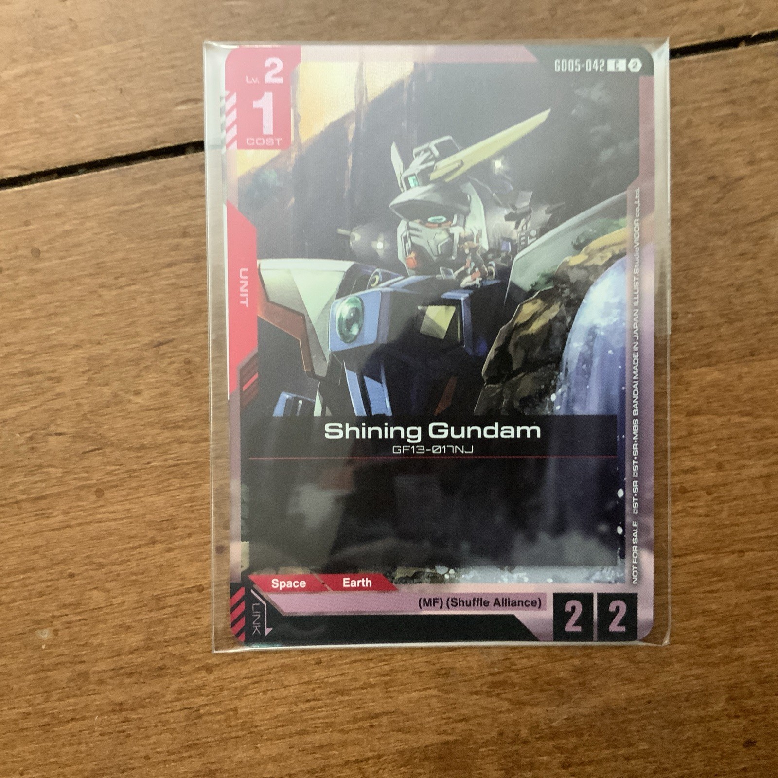 Gundam TCG Shining Gundam GD05-042 & Shining Finger GD05-120 NM SEALED
