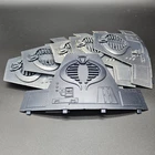 Gi Joe 1986 Terror Drome Upper Rampart Panel Set (some faded) Vintage Parts