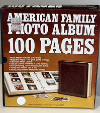 NEW Vintage 100 Page Photo Album KLEER-VU Magnetic Pages Forest Green NOS