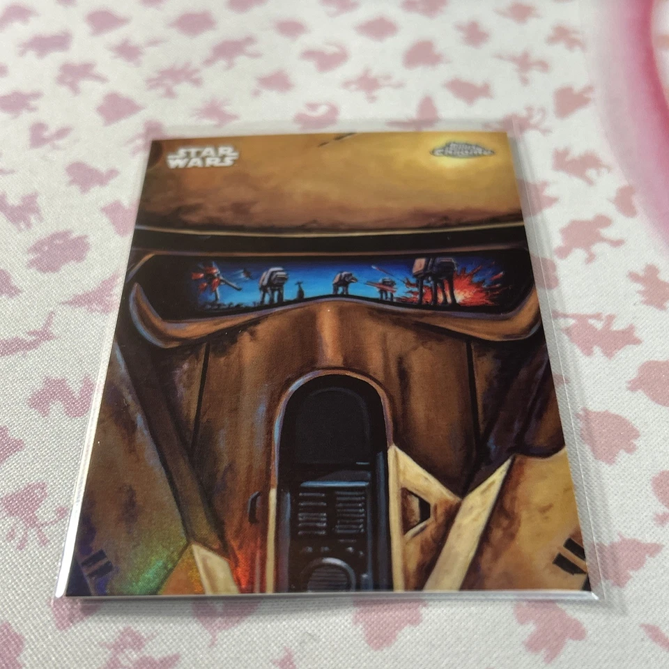 2025 Topps Chrome Star Wars Showdown On Scarif Reflections Insert Card SSP #R-13 - Image 2 of 4