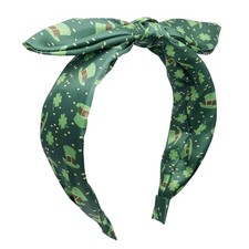 Green Shamrock Headband St Patrick's Day Hair Bands for Women Girls, Green Cl...
