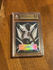 Rodarius Williams 2021 Leaf Navy Blue Rookie Auto Cowboys Giants /35 RC BGS 9.5