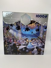 Thomas Kinkade Disney 100th Cele 1000 Piece Puzzle Minnie  Mickey Complete