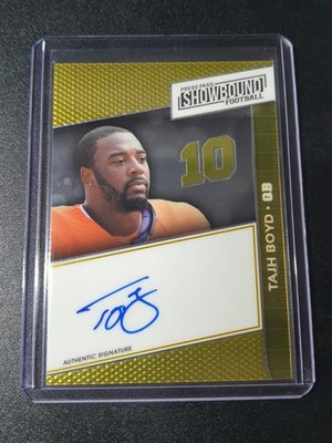 Tajh Boyd - Press Pass Showbound Football 2014 - Jets, Clemson - Auto - Gold