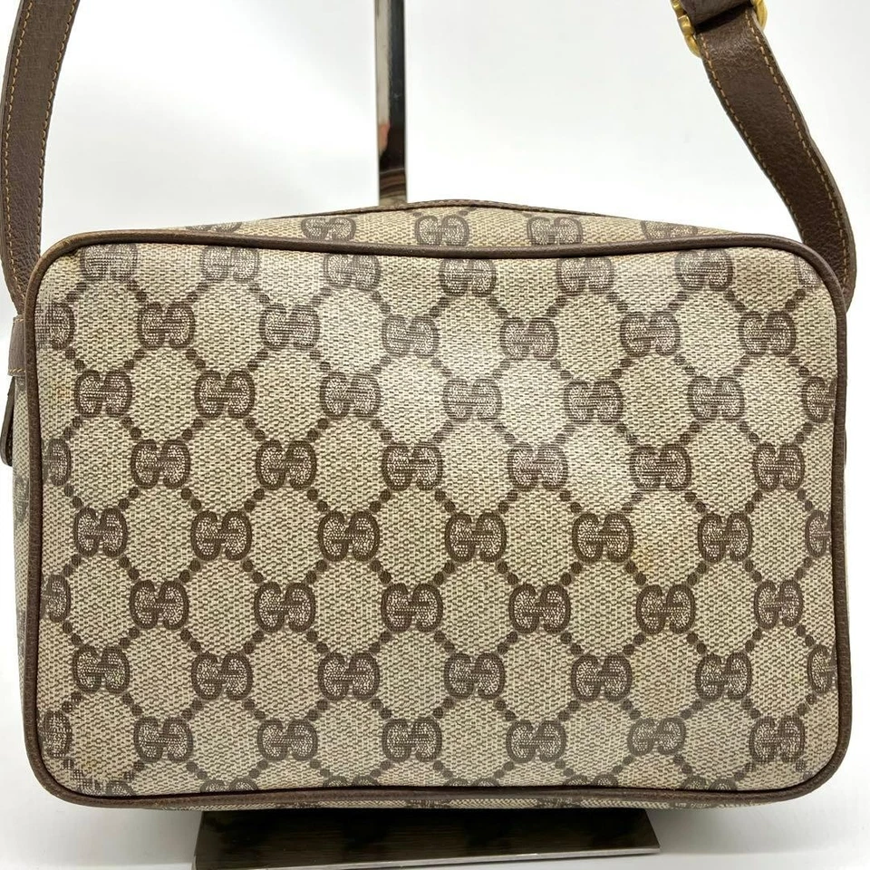Auténtico Bolso de Hombro Gucci GG Supreme con Logotipo Entrelazado y Línea Web 2Y1816 Foto 3 de 4