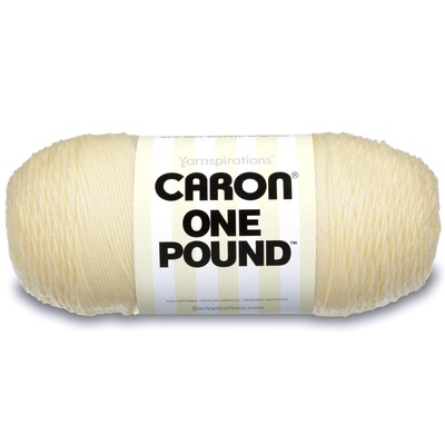 Caron One Pound Solids Yarn, 16oz, Gauge 4 Medium, 100% Acrylic - One Pound