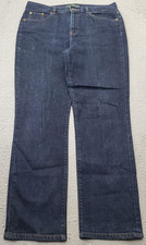 Lauren Ralph Lauren Jeans Womens 10 Blue Denim Classic Fit Stretch Straight Leg