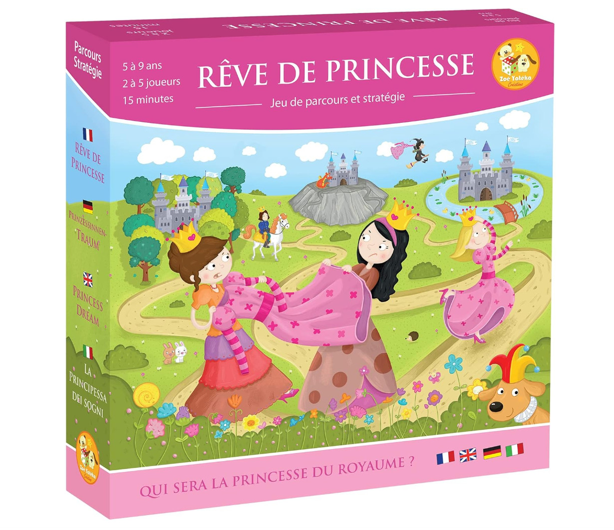Jeu de stratégie semi-coopératif Rêve de Princesse en bois