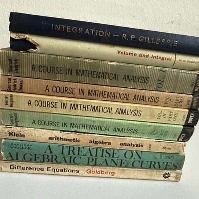 Vintage Mathematics Textbooks Lot 9- University 50-60s College Math Books *AS-IS