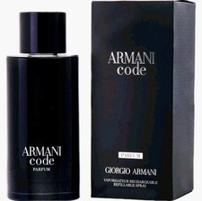 Armani Code Parfum by Giorgio 125ml Refillable Spray - Brand New & Sealed box