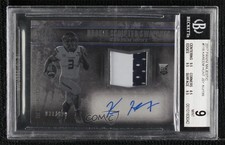 2017 Majestic Rookie Scripted Swatches /199 Kareem Hunt #118 BGS 9 MINT Auto 8d2