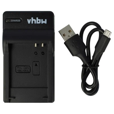 VHBW Chargeur pour Canon NB-8L, NB-12L 4,2V USB
