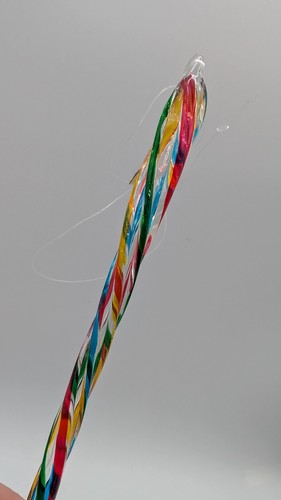 Kurt Adler 4 Glas Eiszapfen 6" Spirale Weihnachtsschmuck Süßigkeiten Mehrfarbig - Bild 4 von 5