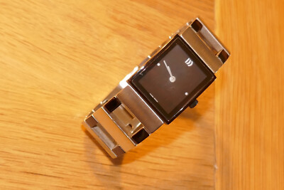 Damenuhr Danish Design Edelstahl Schwarz Armbanduhr
