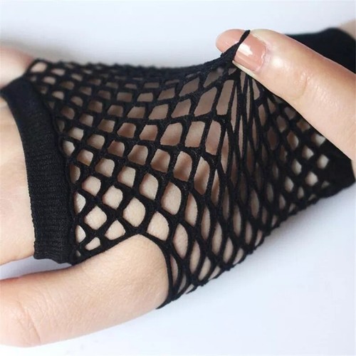 1 Pair Fashion Neon Fishnet Fingerless Long Gloves Leg Arm Cuff Party Wear Fancy - Picture 2 of 6