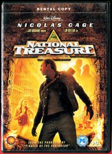 National Treasure Region 2 Rental Copy DVD - Nicolas Cage, Diane Kruger