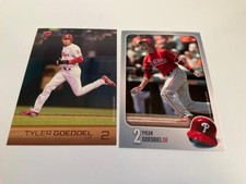 2016 PHILLIES PLAYER/COACH PHOTO CARD Tyler Goeddel SGA