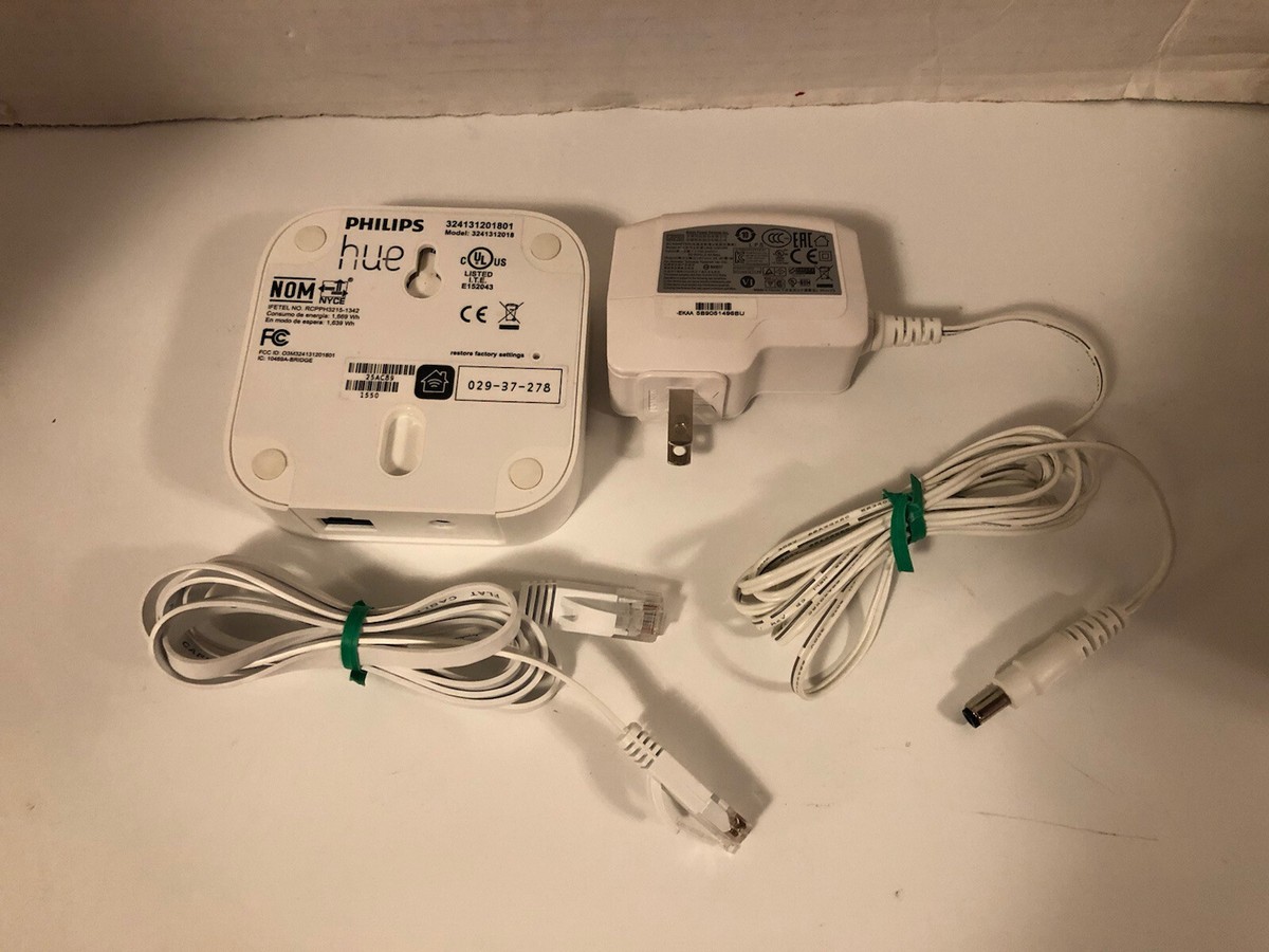 Philips Hue Bridge 3241312018 with Power Supply and Network Cable